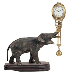 Bắt chước từ 17th Mỹ bí ẩn của Elephant Antique Brass 84 giờ cơ khí phong trào đu con Lắc đồng hồ/đồng hồ - Product Image 2