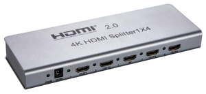 森野4KX2K 60HZ高清多媒体分路器1x4缩放器输出4端口分路器hdmi2.0音频视频4路分路器EDID管理 - Product Image 4