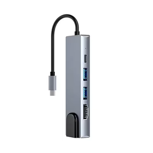 En iyi fiyat 5-in-1 USB C Hub Ethernet RJ45 tipi C yerleştirme istasyonu ile MacBook HP Dell Lenovo için - Product Image 5
