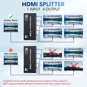 SY 48Gbps para HDMI 2,1 HDCP 2,3 Auto EDID Conmutador de video múltiple de 4 puertos 1 en 4 salidas 4K Video Audio Splitter 1x4 para HDMI Splitter A - Product Image 3