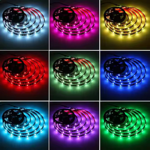 Tira de luces LED inteligentes RGB 5050 DMX, 12V, para exteriores, impermeable, retroiluminada, música, Control de sonido, cuerdas de luz controladas por aplicación - Product Image 4