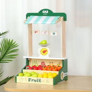 子供用ミニストアロールプレイングインタラクティブシミュレーション果物と野菜のシーンハウス販売ブース教育玩具 - Product Image 1
