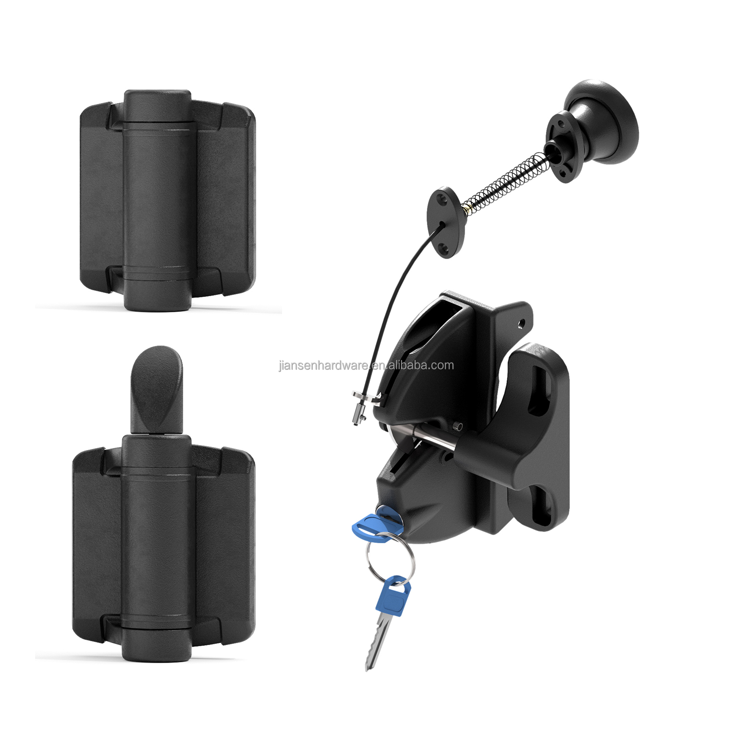 Hinges and Latch Set