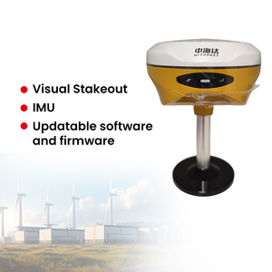 Máy thu tín hiệu <span class=keywords><strong>GPS</strong></span> Hi-Target V300/V500 độ chính xác cao với 1408 kênh và chức năng định vị AR Stake Out dùng cho khảo sát đất đai GNSS RTK - Product Image 1