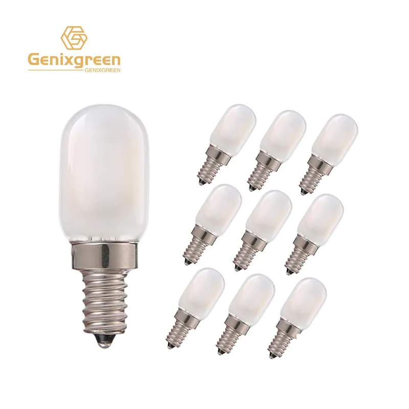 Bóng Đèn LED Tủ Lạnh Bóng Đèn Ban Đêm Bằng Thủy Tinh Mờ Nến 1W T22 E14 Đèn Led Cho Gia Đình Bóng Đèn Led Hình Ống Cổ Điển 2700K