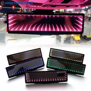 通用汽车后视镜led大场防眩目3D无底延伸RGB LED汽车车内调光后视镜 - Product Image 1