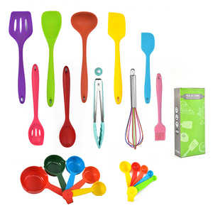 10-Piece Modern silikon mutfak aletleri her şey dahil Set renkli tahsis tencere pişirme araçları dahil naylon Spatula gereçler - Product Image 4