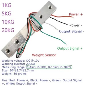 DC 5V 12V RS485 UART Modbus RTU HX711圧力重量センサー電子スケールモジュールPLC構成ソフトウェア用 - Product Image 6