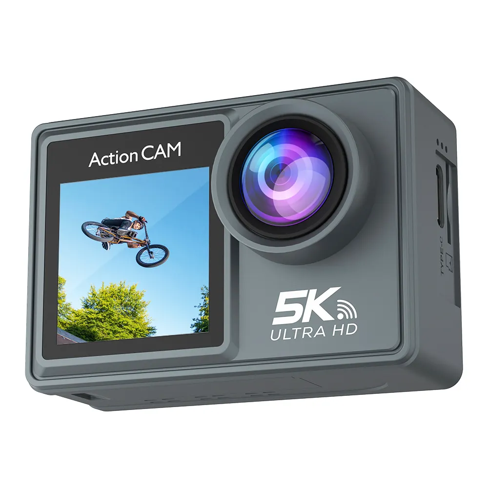 Câmera de ação à prova d'água 5k para motocicleta, câmera esportiva Go Pro, vlogging, Camara Gopro Hero 11 preta