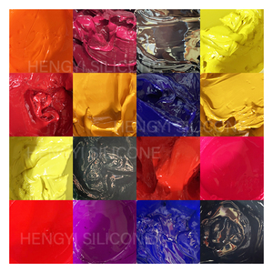 厂家直销丝印硅胶色浆色母粒荧光硅胶浅黄色颜料油墨 - Product Image 4