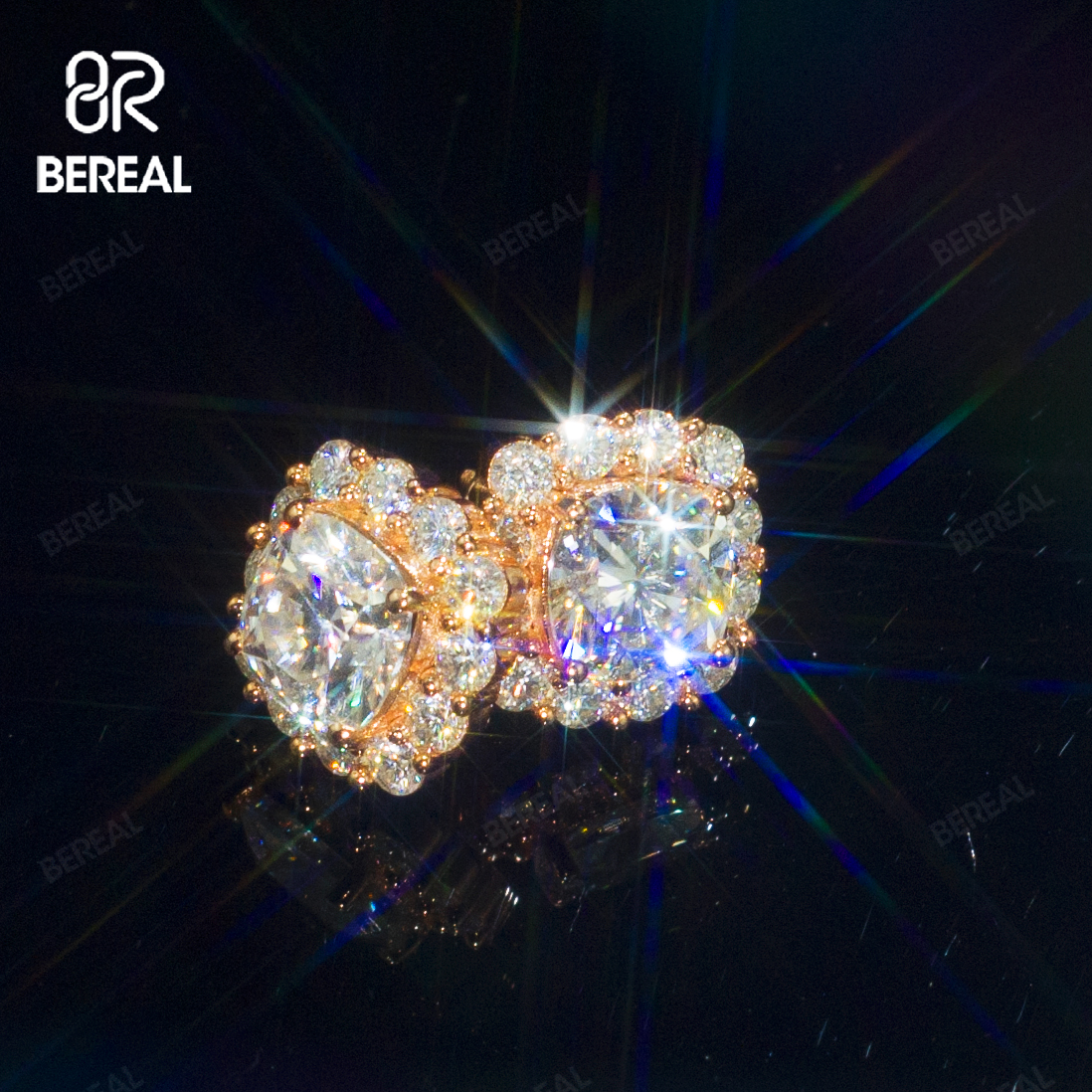 10K Solid Gold + Vvs Moissanite