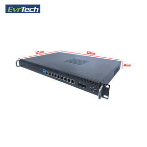 1 U H110 Network Security Pfsense Firewall PC industriale con I226 8LAN e 2 porte ottiche x86 Router Server Computer - Product Image 5