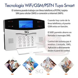 デュアルアラームキットGSMワイヤレス電話アラートTuyaスマートアプリ制御セルラーセキュリティセンサーホームビジネス近隣システム用 - Product Image 4
