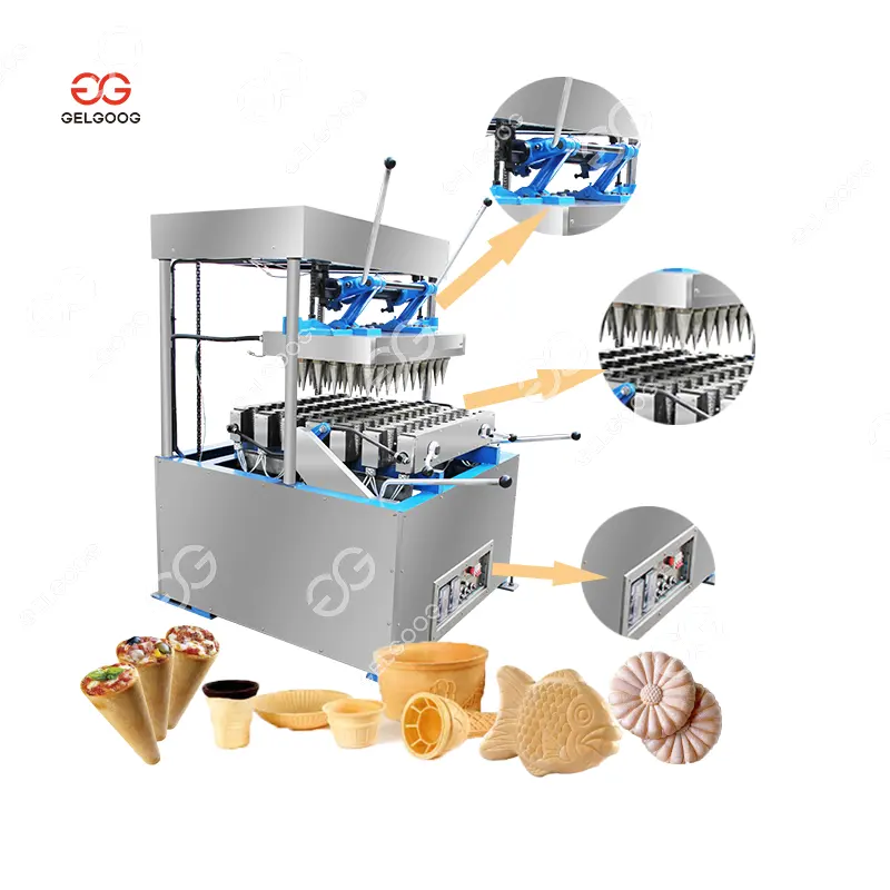 Donut Fazendo Semi Automático China. Waffle Sugar Ice Cream Cone Dst-40 Pizza Making-Machine Cone Pizza Machine