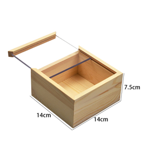 Tùy chỉnh rẻ hơn handmade thông gỗ trượt nắp hộp với logo tự nhiên chưa hoàn thành món quà nhỏ bao bì hộp gỗ - Product Image 6