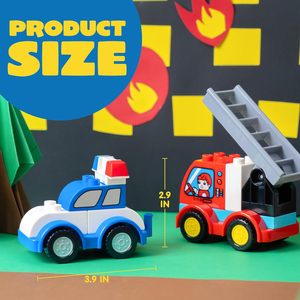 Juego de bloques de construcción diferentes vehículos construye tus propios coches de juguete compatibles con el bloque de construcción de ladrillos de marca para niños - Product Image 3