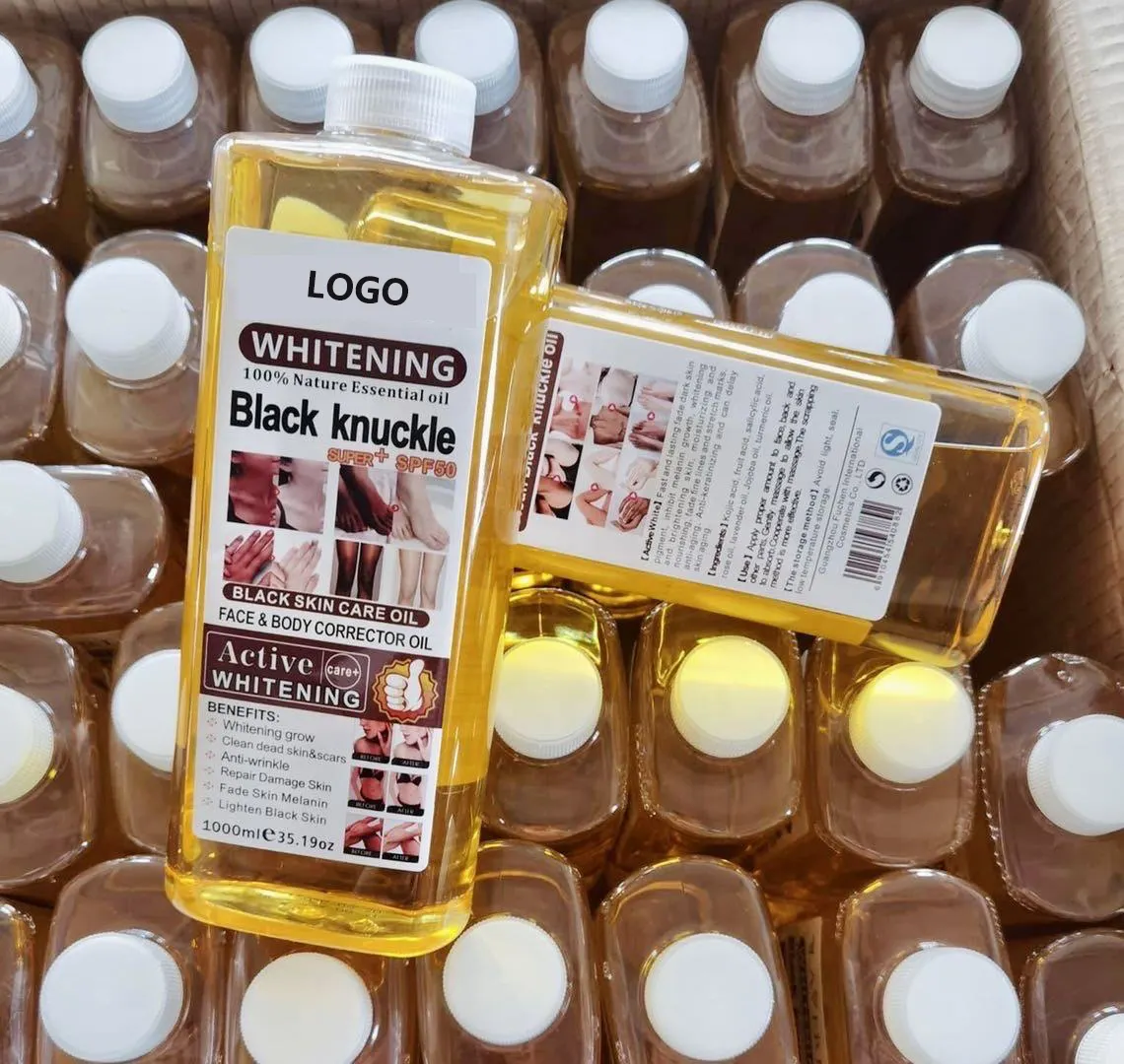 Private Label massaggia1000 ml di olio essenziale di aglio Multi uso olio per il viso di capelli per il corpo olio per la pelle con fiore di petalo di rosa