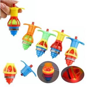 Professional Manufacturer Child Cheap Classic Toy <strong>Wind</strong> <strong>up</strong> <strong>Led</strong> Gyroscope Light <strong>up</strong> Rotating Gyro Flashing Spinning Top - Product Image 2