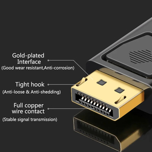 HMIからDPへのオスからメスへのコンバーター4KディスプレイポートからHMIへ-PCTVラップトッププロジェクター用の互換性のあるアダプタービデオオーディオHDケーブル - Product Image 4