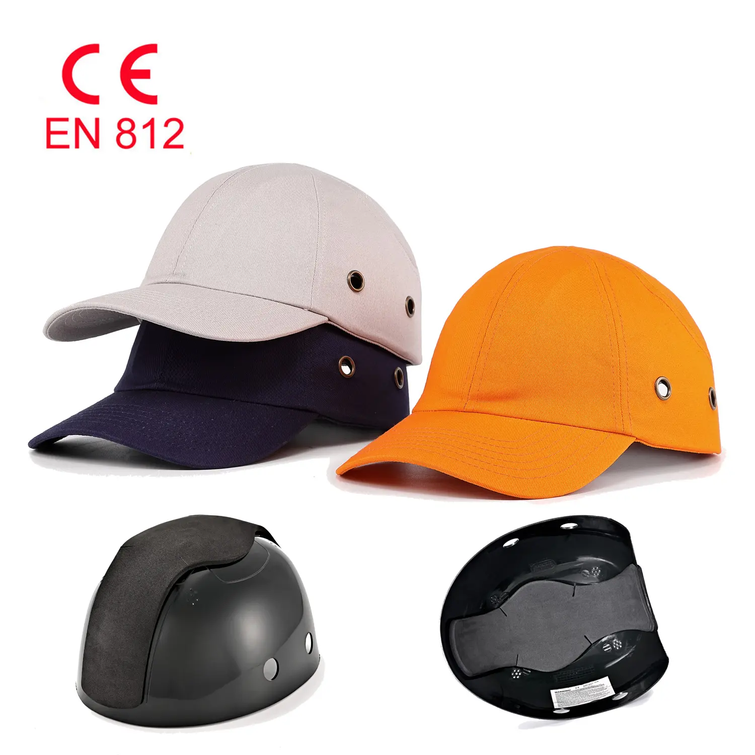 Boné de eva para capacete, plataforma de plástico abs respirável para proteção da cabeça, capacete de baseball