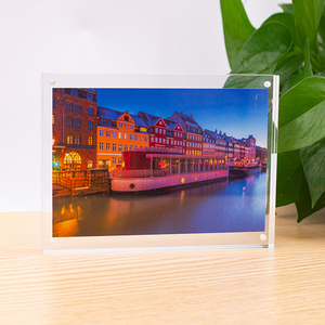 En çok satan çin fabrika toptan 4x6 5x7 6x8 inç DIY ayakta fotoğraf resim editörü akrilik manyetik fotoğraf çerçevesi - Product Image 2