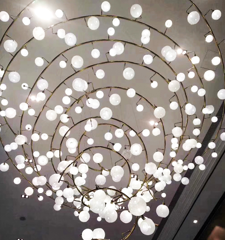 Zhongshan Guzhen new design bulb LED chandelier for council chamber and lobby
