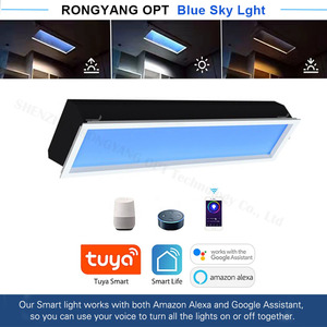 RYOPT 1200*600ท้องฟ้าสีฟ้า100วัตต์ Tuya ปิดภาคเรียนแผงไฟ Led สกายไลท์สำหรับหลังคาเพดาน - Product Image 4