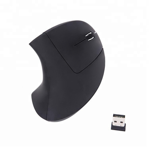 2.4G Wireless ergonomico Mouse ricaricabile 400mAh batteria Design a lunga durata LED a destra per uso ufficio Computer PC - Product Image 5