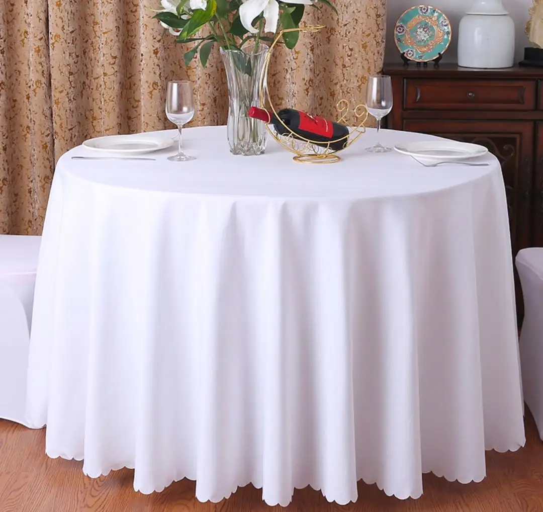 YC0320-15 Venda Quente Rodada Toalha De Mesa De Casamento Do Hotel Banquete