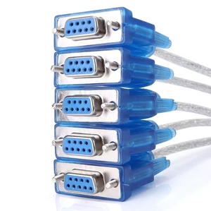 白色0.8M USB 2.0至RS232串行DB9计算机母适配器转换器电缆 - Product Image 5