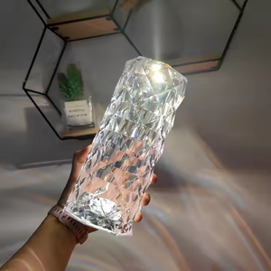 Modern Luxury Home Decor Crystal Table Led <strong>Magic</strong> Touching Control <strong>Magic</strong> <strong>Rose</strong> Activated <strong>Lamp</strong> Touch Control - Product Image 2