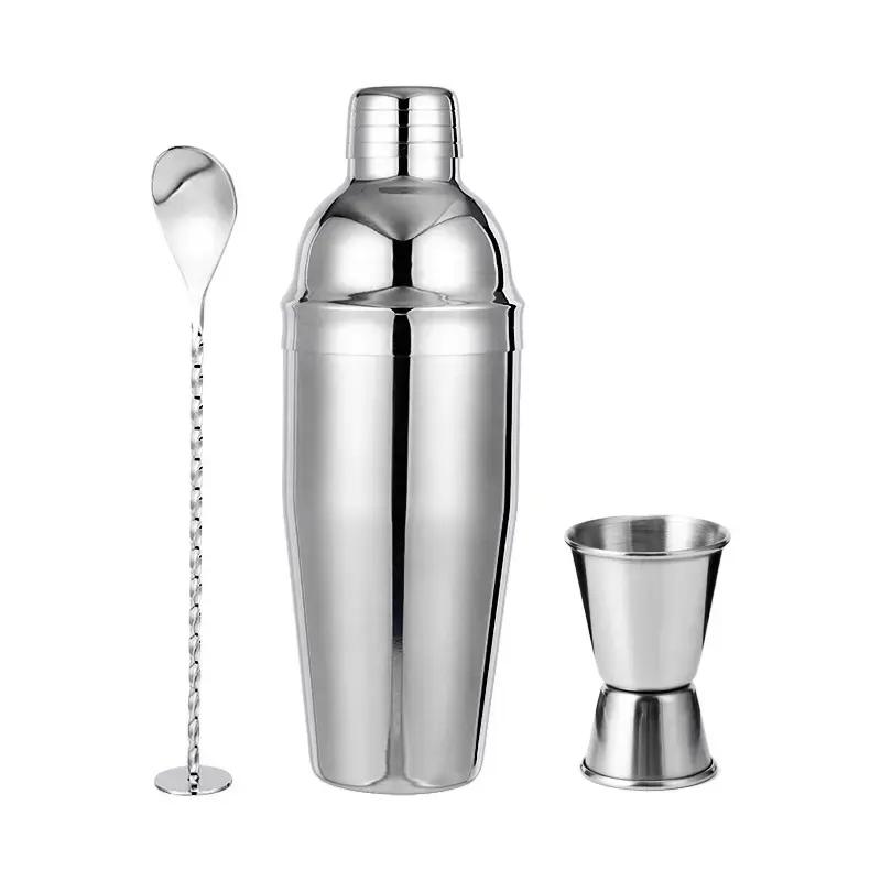 Factory Cheap Stainless Steel Large Bartender Shaker with Built-In Strainer Margarita Mixer