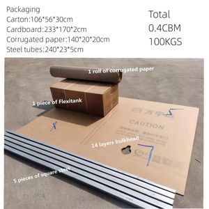 Qingdao WYD flexitank contenedor industrial personalizado líquido a granel carga y descarga superior flexitank flexibags para contenedor - Product Image 4