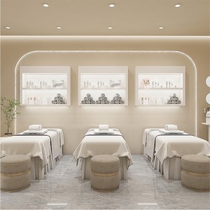 Baian High-End-Kosmetik Vitrine Beauty Salon Produkte Vitrine Back farbe Hautpflege produkte Nail Salon Custom