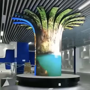 Yüksek çözünürlüklü 360 eğrisi P1.5 pp2.5 P2.5 P4 Led yumuşak ekran kapalı 3 D reklam ticaret Led ekran esnek ekran - Product Image 5