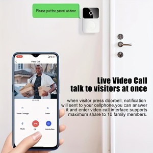 Домашний видео умный Wi-Fi дверной звонок с камерой домофон беспроводное кольцо Визуальный дверной звонок - Product Image 5
