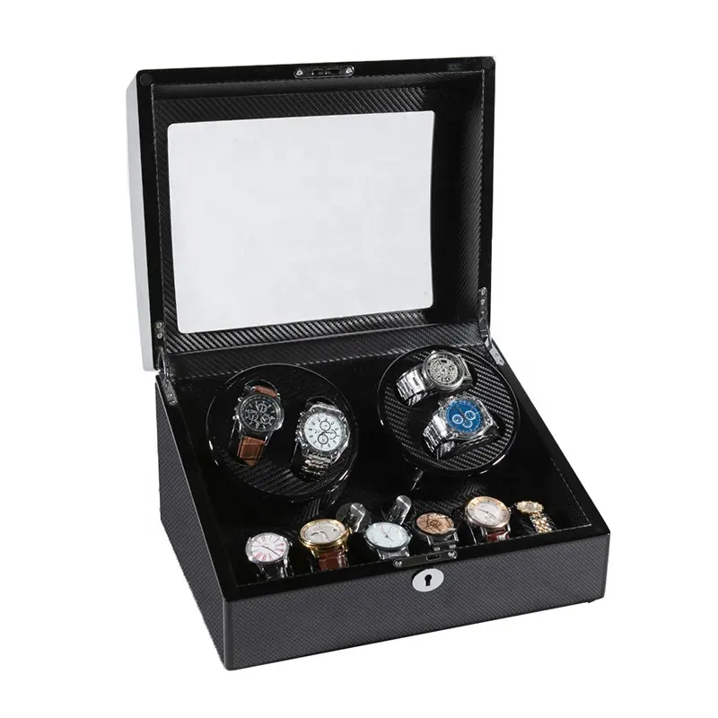 Offre Spéciale remontoir de montre à moteur japonais automatique double rotors boîte de remontoir de montre de luxe