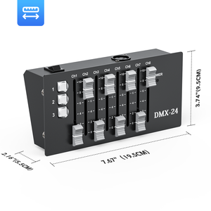 USB wiederaufladbarer Mini-DMX 24-Kanal-Controller DMX-Konsole Bühnenparty tragbarer DJ-Ausrüstungs-Controller