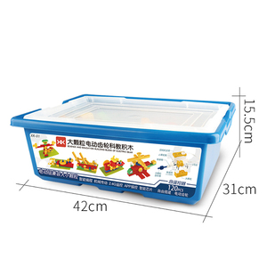 120 Stück STEM Programmierung Bausteine Set DIY Montage Elektrische Fernbedienung Zahnrad blöcke Engineering Building Toy With Motor - Product Image 6