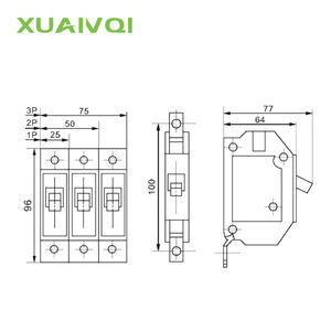 Disyuntor MCB montado en superficie 30A - Product Image 3