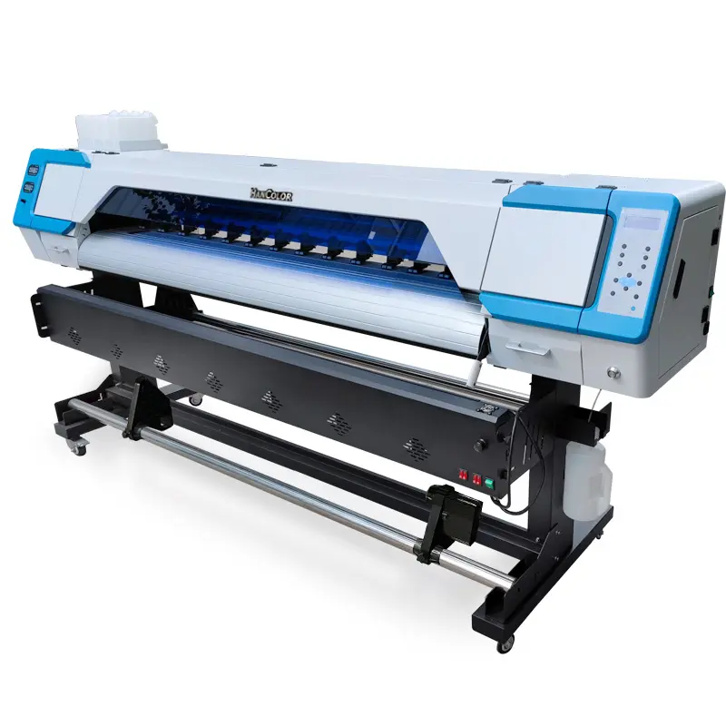 Haute qualité Hancolor eco solvant imprimante 1.8m imprimante à jet d'encre haute vitesse I3200 deux têtes publicité extérieure