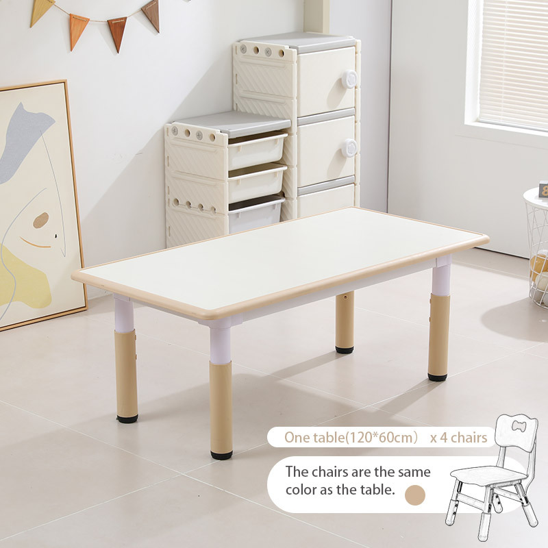 Light Curry-One table (120*60cm) X 4 chairs