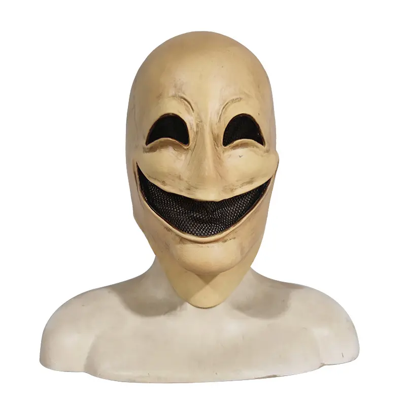 2023 personnalisé Smiley masque Halloween masque couvre-chef horreur effrayant accessoires masques en Latex en gros disponible