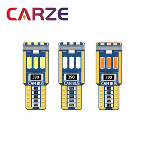 W5W LED CANbus T10หลอดไฟ LED ภายในรถ9LED 4014smd 168ไม่มีข้อผิดพลาดในการอ่านโดมหลอดไฟ6000K - Product Image 1