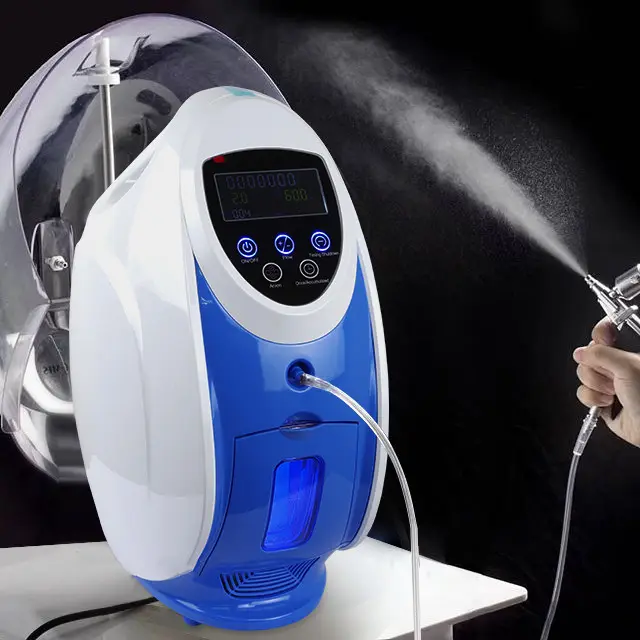 Machine à oxygène Portable o2derm, soins du visage, jet d'eau, peeling, dôme à oxygène, dispositif de beauté pour salon de beauté