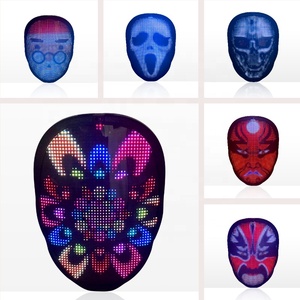 Cadılar bayramı Led yüz maskesi Disguise App mesaj programlanabilir maskesi parti parlayan APP maskesi - Product Image 2
