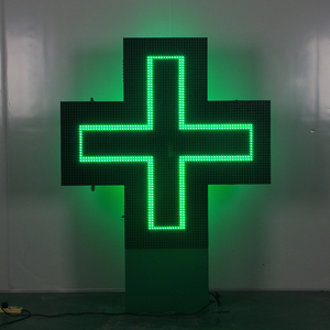 Doppia parte esterna P16 led farmacia scheda programmabile a scorrimento Led farmacia segno incrociato con Display Wireless Wifi - Product Image 3