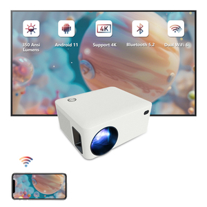 Fhd Data Show Mejor Video de bolsillo Led Teléfono Mini proyector inteligente portátil 4K Android Smart BT Wi-Fi Precio para teléfono - Product Image 1