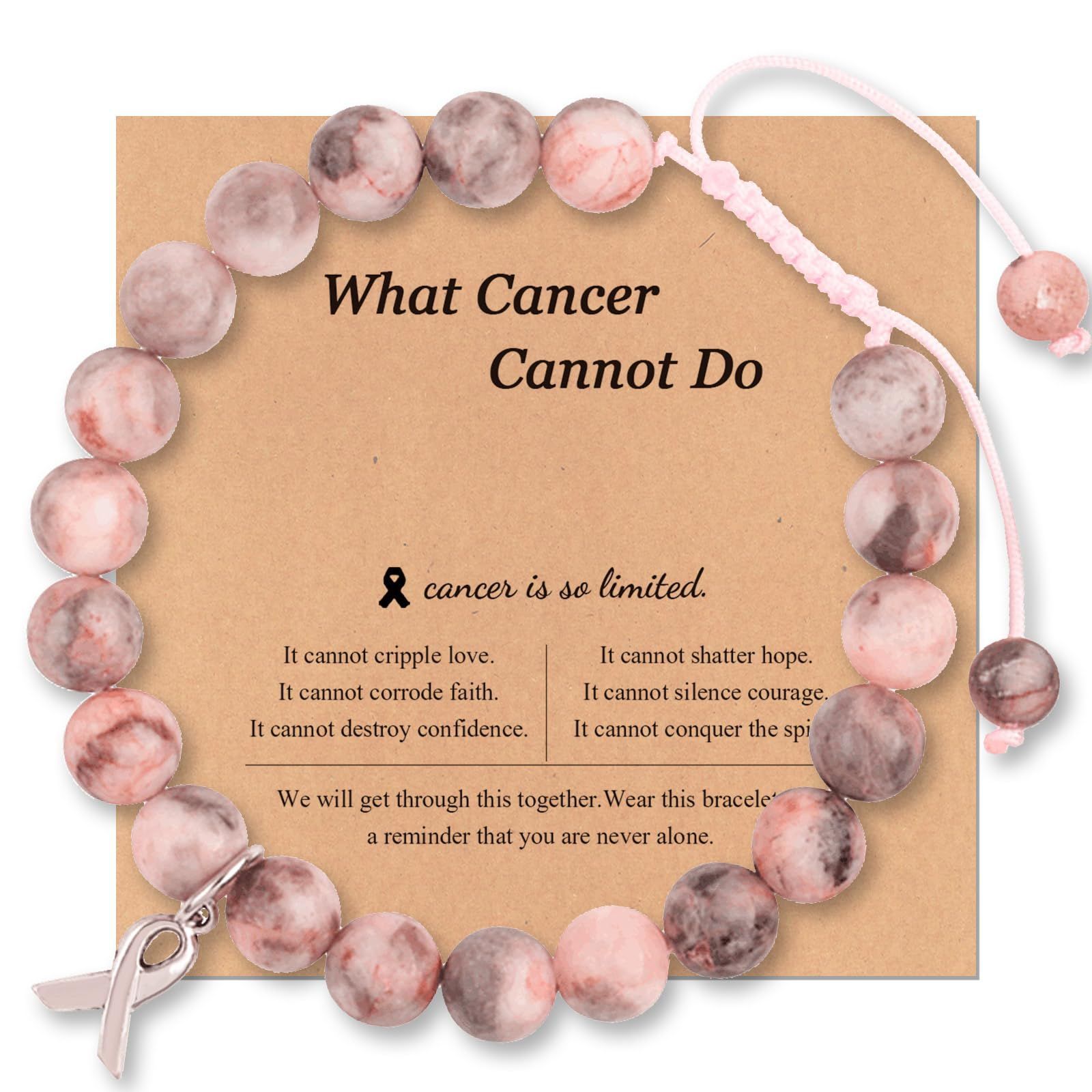 Bracelet noeud papillon zèbre rose tressé rose