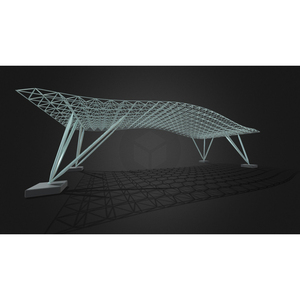 Viga de acero con marco espacial de metal prefabricado de diseño moderno para casa, oficina, estructura de almacén prefabricada, edificios con estructura de acero - Product Image 5
